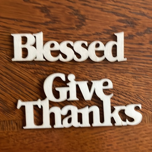 5 Wooden groups of words Fall - Picture 3 of 4